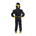 Dětský kostým Ninja žlutý (S)