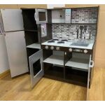 Kuchyňka s lednicí dřevěná 107x40x109 cm