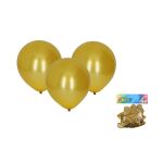 Balónek nafukovací 30cm - sada 10ks, metalický zlatý