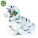 Plyšový tygr bílý sedící, 25 cm, ECO-FRIENDLY