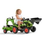 Šlapací traktor Claas Arion s nakladačem, rypadlem a vlečkou
