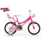 Dino Bikes Dětské kolo růžové 16