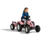 Falk šlapací traktor 1058AB Pink Country Star s přívěsem - růžový