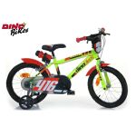 Dino bikes Dětské kolo zeleno-černé 16