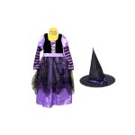 Set karneval - čarodějnice fialová