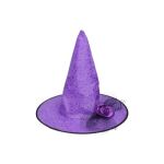 Set karneval - čarodějnický klobouk fialový