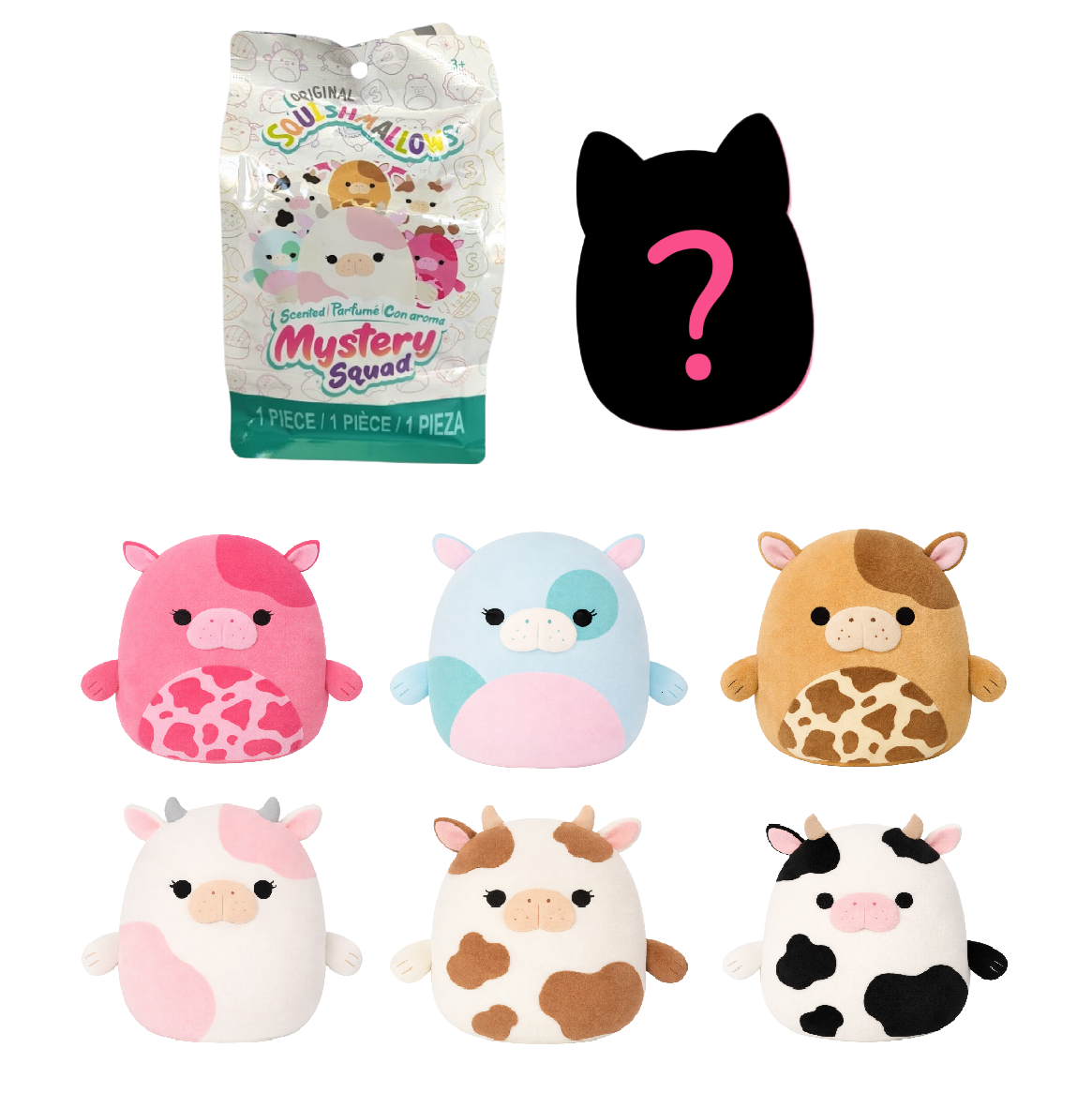 SQUISHMALLOWS Mystery voňavý plyšák, 13 cm - mořské kravičky