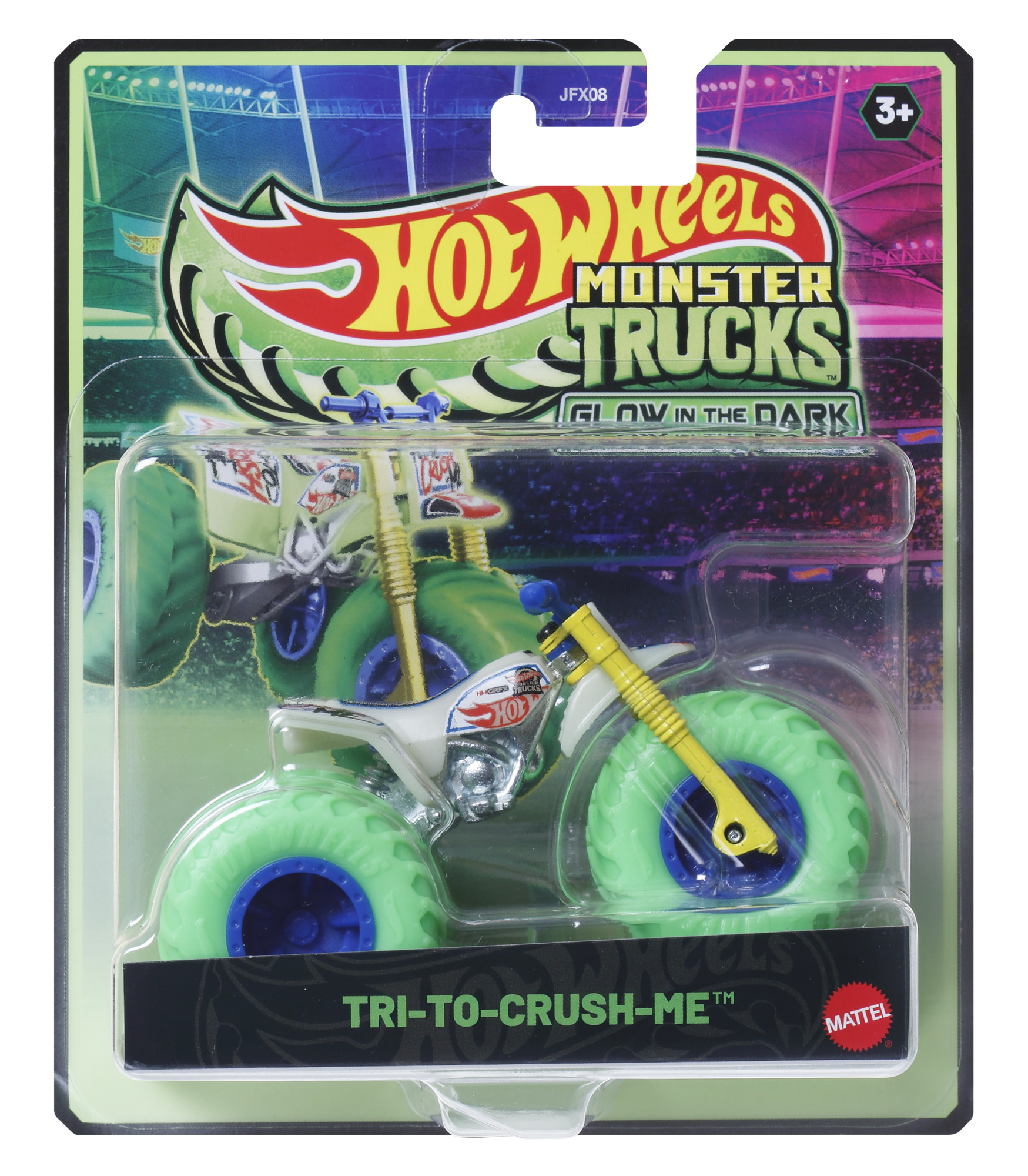 Levně HW MONSTER TRUCKS SVÍTÍCÍ VE TMĚ ASST