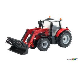 Britains Model traktor s čelním nakladačem Massey Ferguson 6616 1:32 21,5 cm
