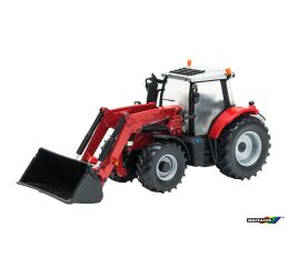 Britains Model traktor s čelním nakladačem Massey Ferguson 6616 1:32 21,5 cm