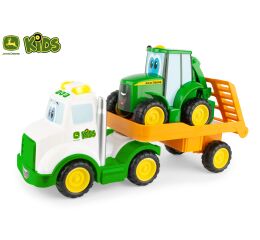JD Kids John Deere - Traktor Johnny s tahačem 37 cm