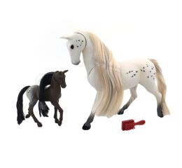 Royal Breeds - Kůň 20 cm s hříbátkem 8 cm