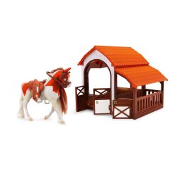 Royal Breeds - Kůň se stájí set 9 cm