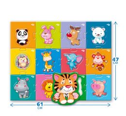 Far Far Land Maxi Puzzle Zoo 24 dílků 61x47 cm