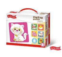 Far Far Land Puzzle ZigZag mazlíčci 6 obrázků