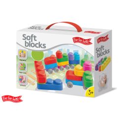 Far Far Land Stavebnice barevná měkká 21 bloků