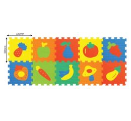 Měkké puzzle bloky OVOCE 32 cm