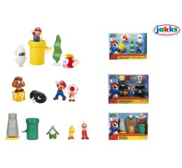 Super Mario Set figurek dioráma 6 cm