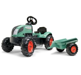 FALK Traktor šlapací FARM LANDER 2054L s přívěsem - zelený