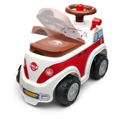 Falk Odrážedlo 703 Vintage minivan s otvíracím sedadlem a volantem s klaksonem