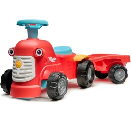 Falk Odrážedlo 900C baby Maurice červený vintage s přívěsem