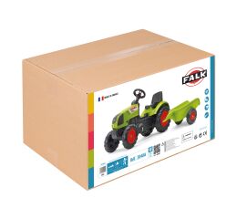 Šlapací traktor Claas Arion s vlečkou