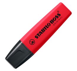Zvýrazňovač - STABILO BOSS ORIGINAL REALRED - červená