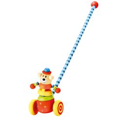 Jezdík medvěd na tyči dřevěný 55cm