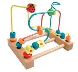Labyrint s beruškou dřevěný 16cm