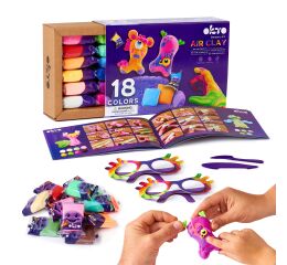 OKTO Samoschnoucí modelovací hmota set 18 barev