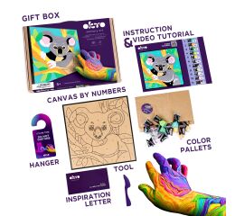 OKTO Malování hmotou podle čísel "Koala" 29x29 cm