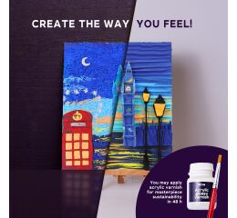 OKTO Výtvarný set malování hmotou #Londoncity 30x40 cm