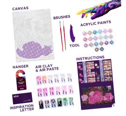 OKTO Malba a 3D modelování obraz "Hummingbirds in Love" 30x40 cm