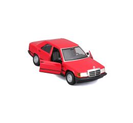 Bburago 1:24 Plus - 1987 Mercedes-Benz 190E - Red