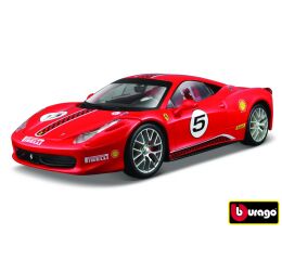 Bburago Ferrari Racing 458 Challenge červená 1:24