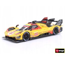 Bburago 1:24 Ferrari  Racing - 499P LMH yellow nr.83 - 24h Le Mans Livery 2024