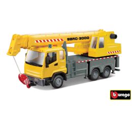 Bburago 1:43 servisní vozidlo Stavební kamion s jeřábem