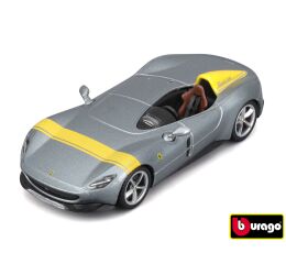 Bburago 1:43 Ferrari  Signature Series - Ferrari Monza SP1 - Silver/ Yellow