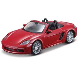 Bburago 1:32 - Porsche 718 Boxster - Dark Red, Yellow