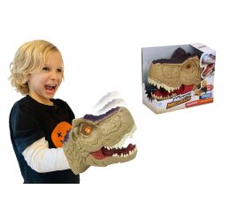 Dino hlava s efekty na ruku 20 cm
