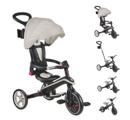 globber Tříkolka dětská skládací 4v1 - Taupe