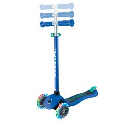 Globber Koloběžka dětská tříkolečková Primo Lights V2 svítící kolečka Navy Blue