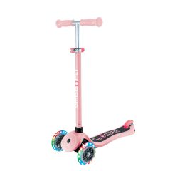 Globber Koloběžka dětská tříkolečková Primo Lights V2 Pastel Pink svítící kolečka