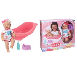 Panenka čurající set s vaničkou 41cm