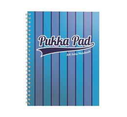 Pukka Pad spirálový blok Jotta Pad A4, 200 stran, linky 8 mm, modrý, linkovaný