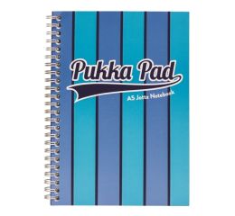 Pukka Pad spirálový blok Jotta Pad A5, 200 stran, linky 8 mm, modrý, linkovaný