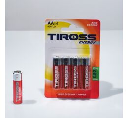 Baterie AA (R6P, 1.5V) zinko-uhlíkové balení 4 ks