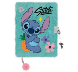 Památník/zápisník s visacím zámkem A5/96 listů STITCH Mint Aloha, linkovaný, 26x16,8x3,2 cm