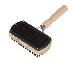 Kartáč na srst dřevěný 22 cm