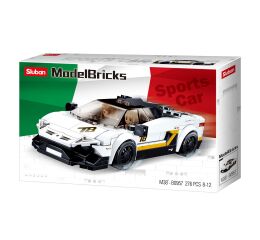 Sluban Model Bricks M38-B0957 Bílý italský sporťák